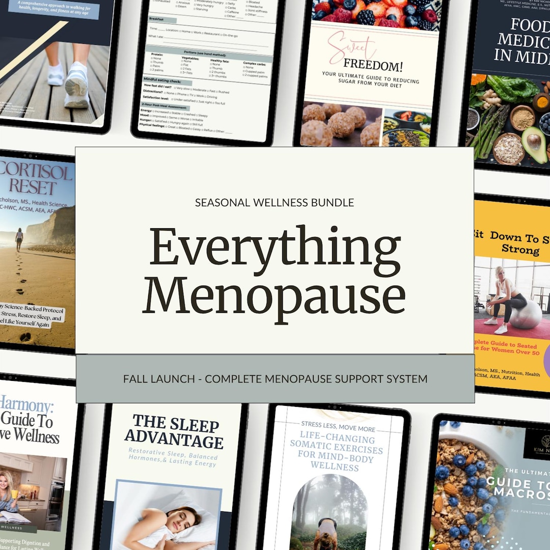 Menopause Symptom Relief Bundle | Nutrition, Fitness, Sleep (digital ...