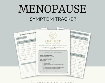 Menopause Symptom Tracker | Hormone Health Log (Digital Download)