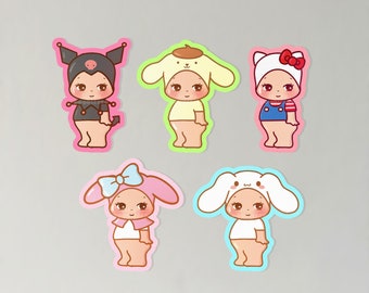 Chibi Baby Angel Waterproof Vinyl Stickers