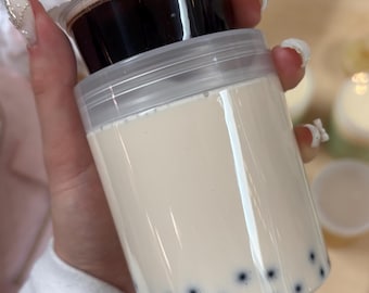 Brown sugar milk tea slime