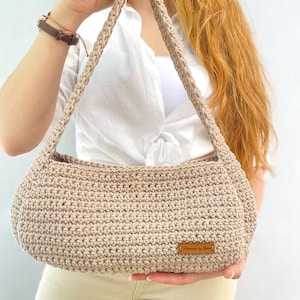 Macrame bag, summer bag, tote bag, shoulder bag, handle bag, crochet handmade bag
