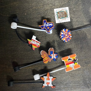 Baseball Straw Topper| Straw Toppers| Cute Straw Toppers|