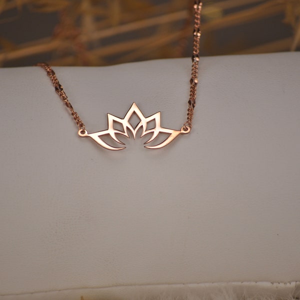 Lotus Flower Necklace, Sacred Lotus Necklace, Lotus Pendant, Silver Lotus Flower Necklace, Jewelry For Women, Lotus Pendant Sterling Silver