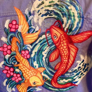 Koi Fish Periwinkle Jacket