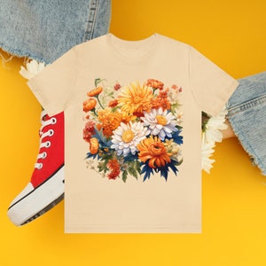 Marigold&#39;s Vibrance Unisex T Shirt , Nature Lover Shirt , Men and Ladies Shirts, Perfect Gift