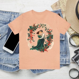 Mistletoe&#39;s Tradition Kiss Unisex T Shirt , Nature Lover Shirt , Men and Ladies Shirts, Perfect Gift