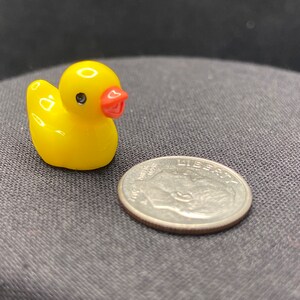 100/50/25/5PCS Cute Resin Mini Ducks Miniature Farm Artificial