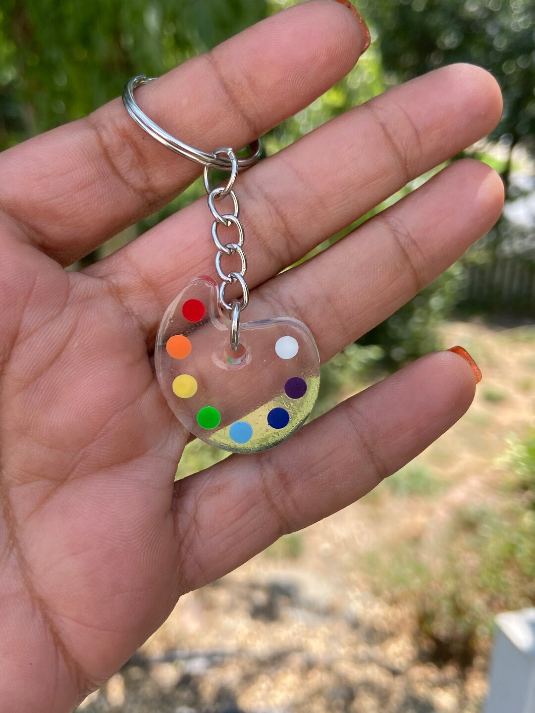 Mini Paint Palette Keychain Artists Palette Keychain Customizable Etsy