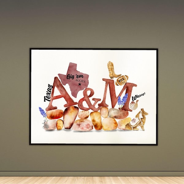 Texas A&M Print/Customization Optional