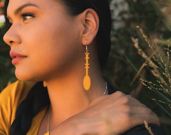 Native Earrings, "Acorn Paddle" Design