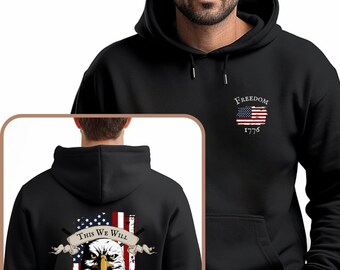 愛国的なパーカー、アメリカの権利擁護者スウェットシャツ、USAプルオーバー、大胆なユニセックススウェットシャツ、愛国的なスウェットシャツギフト、権利擁護