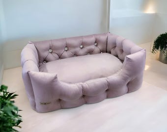 Luxury Pet bed, dog bed with Crystal