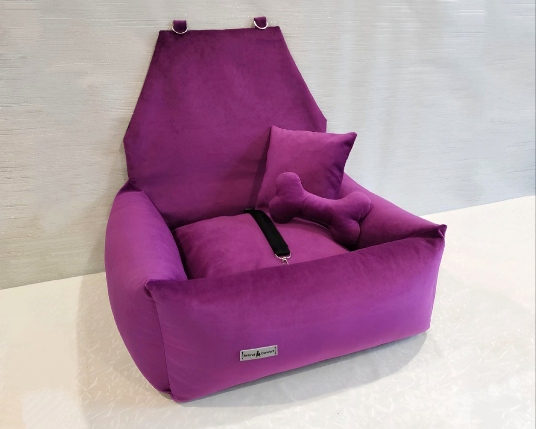 Dog Car Seat and Dog Bed Cozy Car Seat for Pet Stylish Dog Etsy