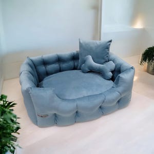 Luxury Pet bed, stylish dog bed, velour pet bed, pet bed for small dog, pet bed for big dog, brightly colored pet bed