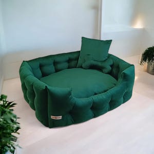 Pet bed, stylish dog bed, velour pet bed, pet bed for small dog, pet bed for small dog, pet bed for big dog, brightly colored pet bed