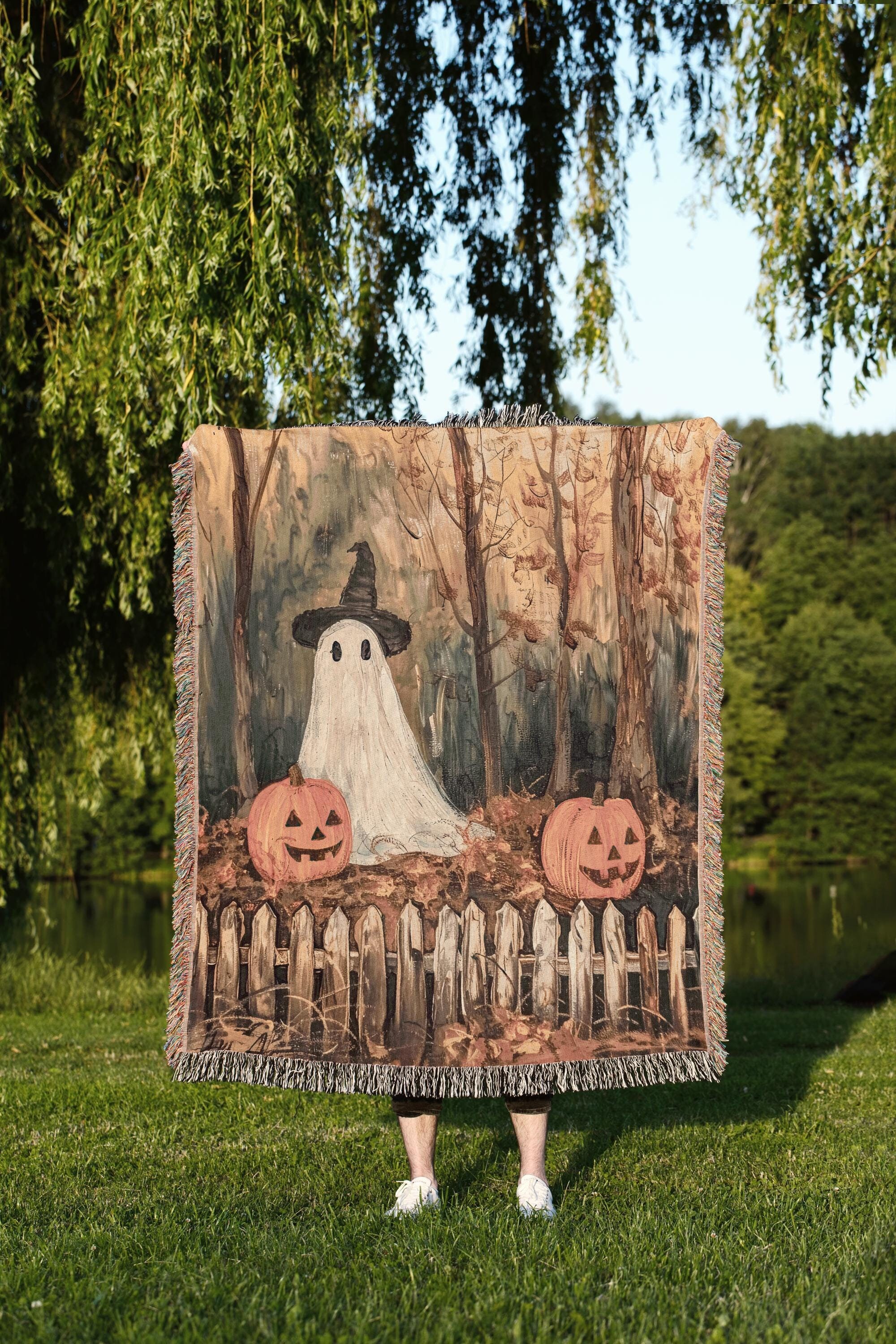 Jack O Lantern Throw Etsy