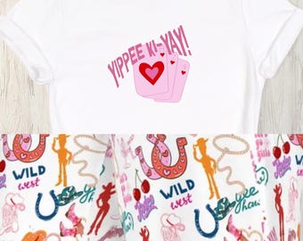 Pyjama de cow-girl, Vêtements de nuit de style western, Pantalons de détente cow-girl, Pyjamas western pour femmes, Vêtements de nuit de rodéo, pyjamas country western, Pantalons de cow-girl