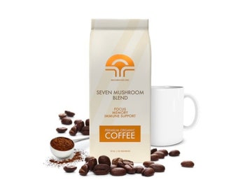 Organic Mushroom Coffee - Seven Blend, Focus & Immune Support