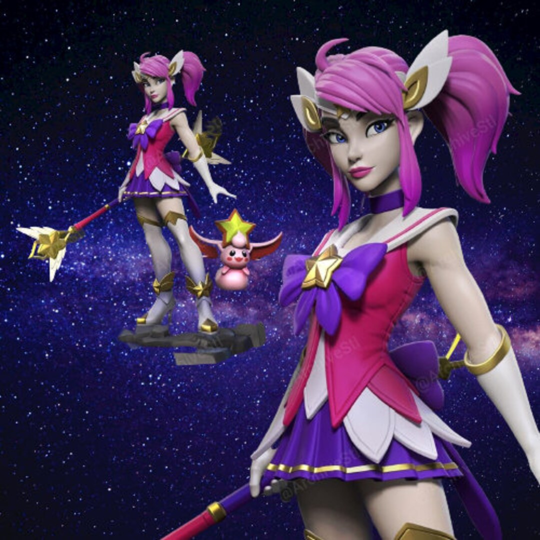 Lux Figure Gaming Character 3D Printed Gaming Model Diorama Etsy