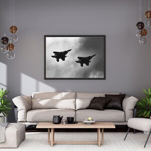 Black & White Photography - Twin Jets