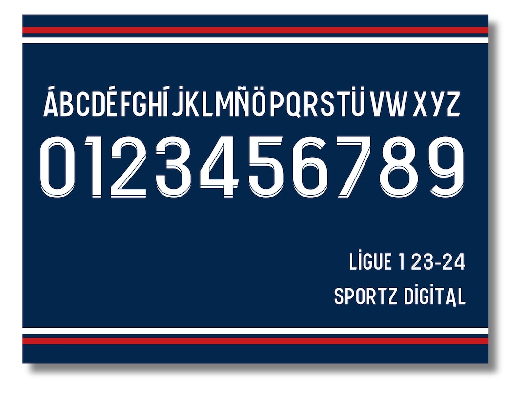 Fonte Vector Jersey Paris SaintGermain 2023/2024 Fonte SVG, PDF, TTF