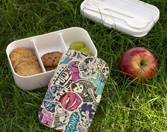 Cute Punk Rock Bento Lunch Box for Adults and Kids