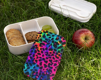 Cute Cheetah Print Bento Box for Adults and Kids