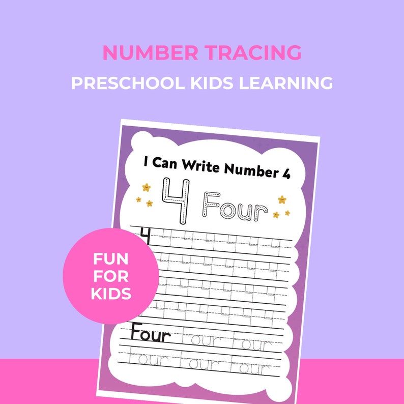 Printable Number Homeschool Worksheets or Kindergarten Colour Workbook ...