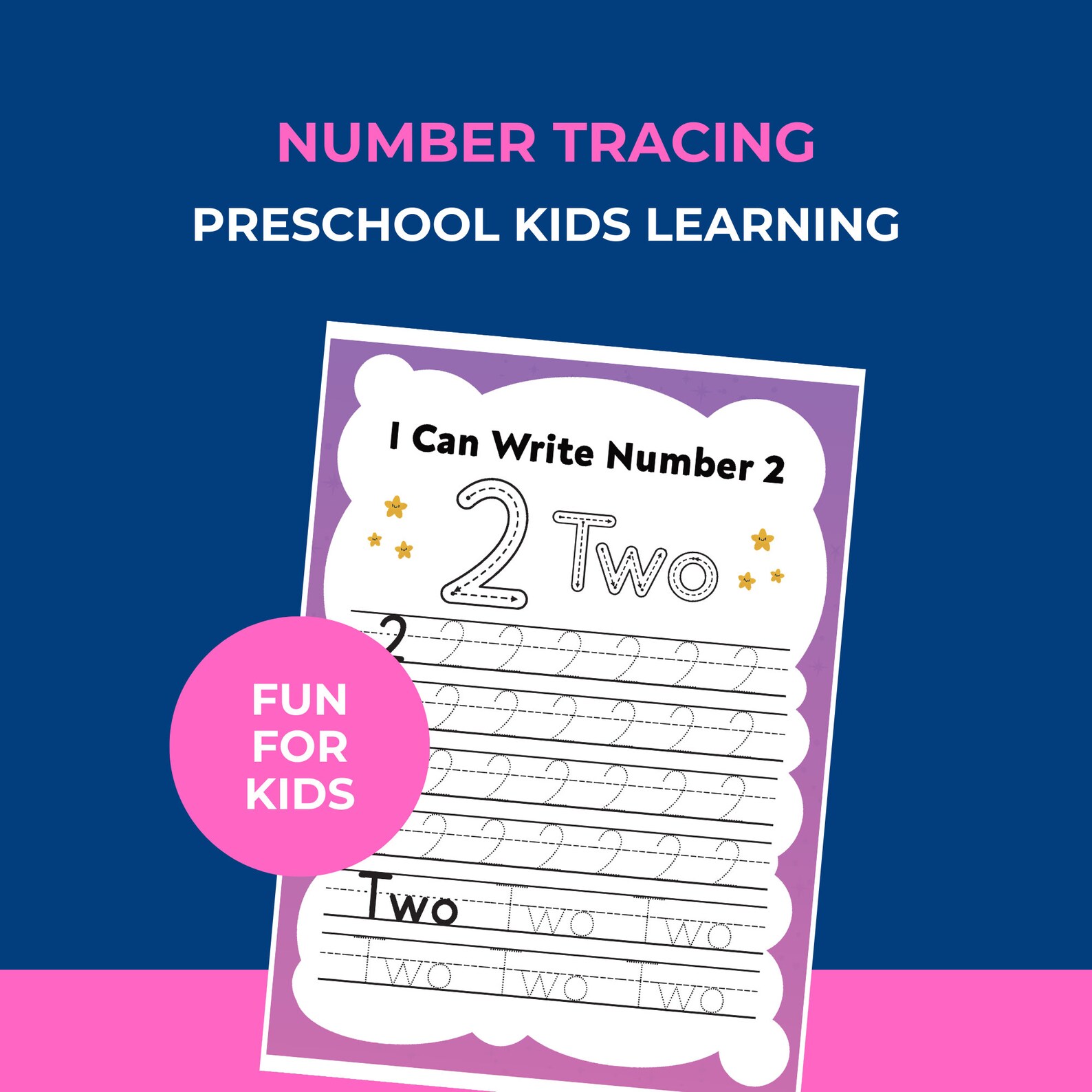 Printable Number Homeschool Worksheets or Kindergarten Colour Workbook ...
