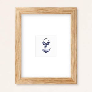 Tiny Bikini Watercolor Print: Coastal Summer Wall Art (Fine Art Or Framed)