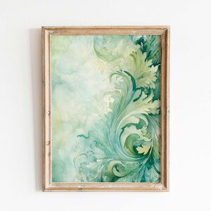 Vintage Garden Watercolor Print, Muted Floral Wall Art, Digital Download for Vintage Decor Gift