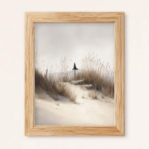 Witch Hat Coastal Art Print: Halloween Beach Dune Scene (Digital Download)