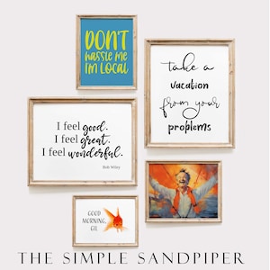 What About Bob Print Set: Funny Movie Quotes, Goldfish Art (Digital Download)
