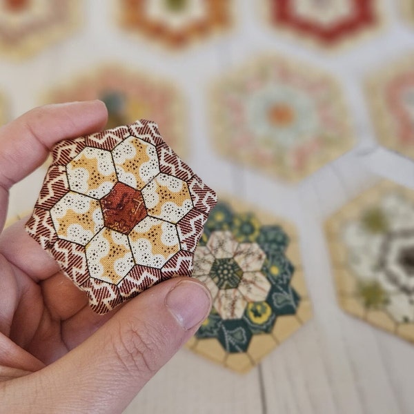 Hexagon Pincushion Fabric Piece