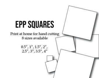 Quadrati in EPP, 8 formati diversi, stampa e taglia a casa