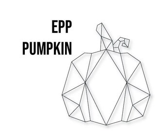 EPP Pumpkin - PDF , Patchwork Pumpkin Wall Hanging- English Paper Piecing Pattern