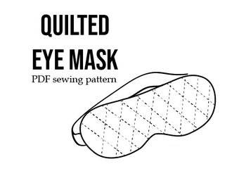 Patchwork Quilted EYE MASK Sewing Pattern