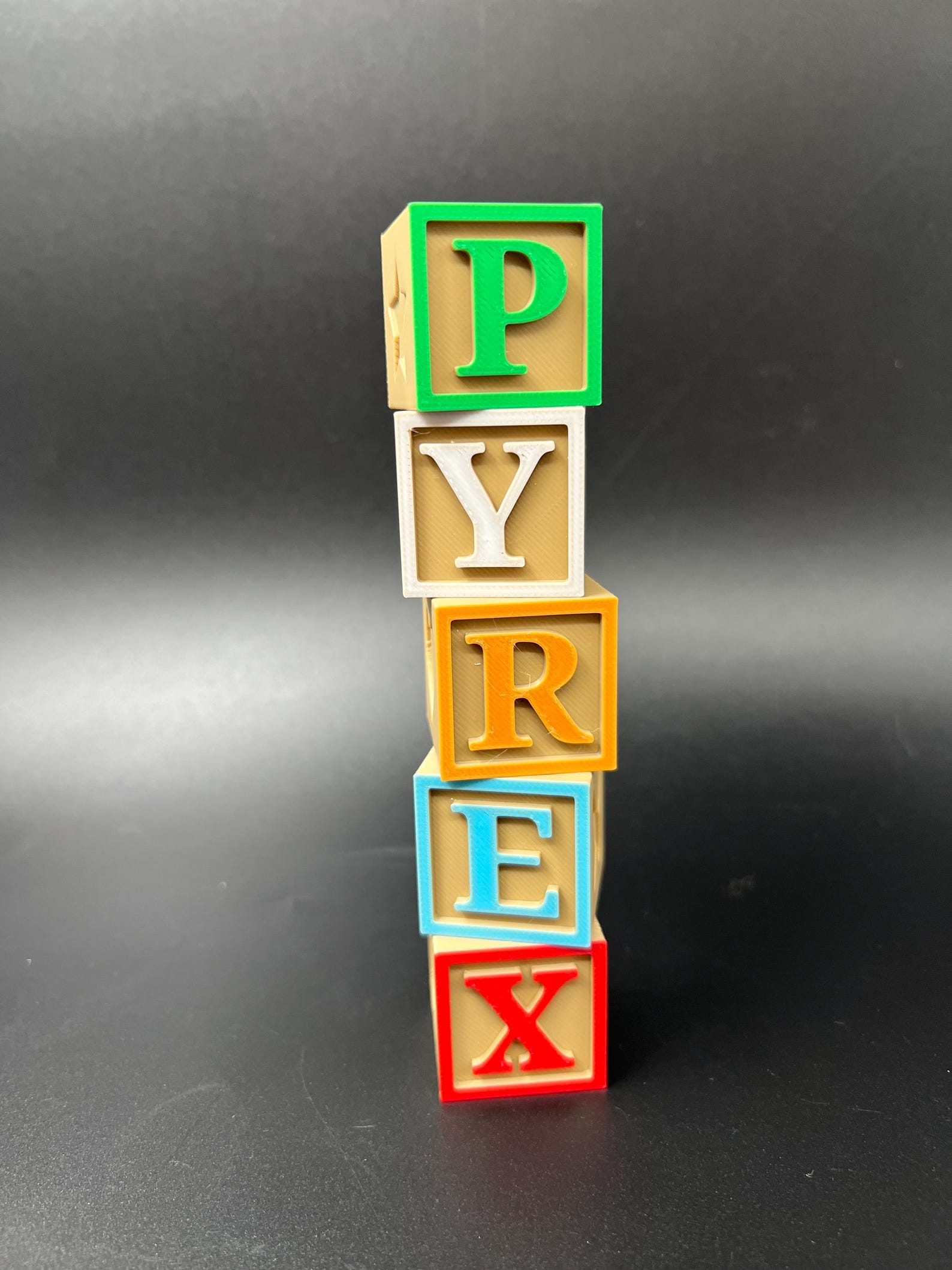 Pyrex Capital Letters 3D Printed Letter Blocks for Pyrex Decor - Etsy