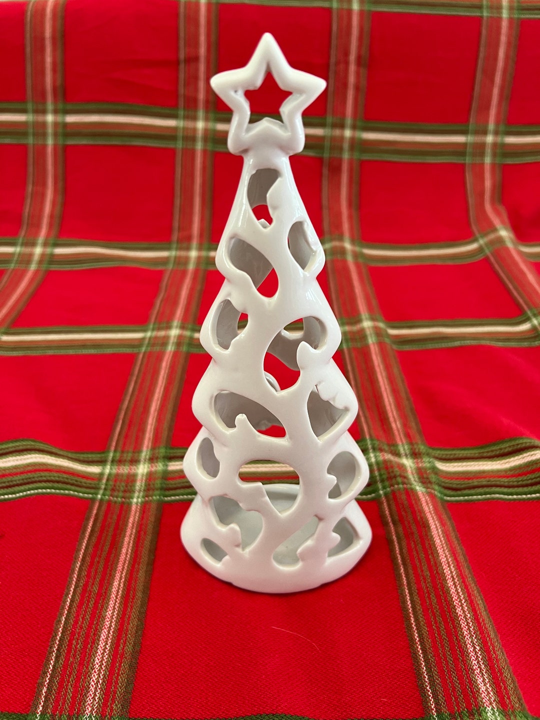 Christmas Tree Tea Light Candle Holder Etsy