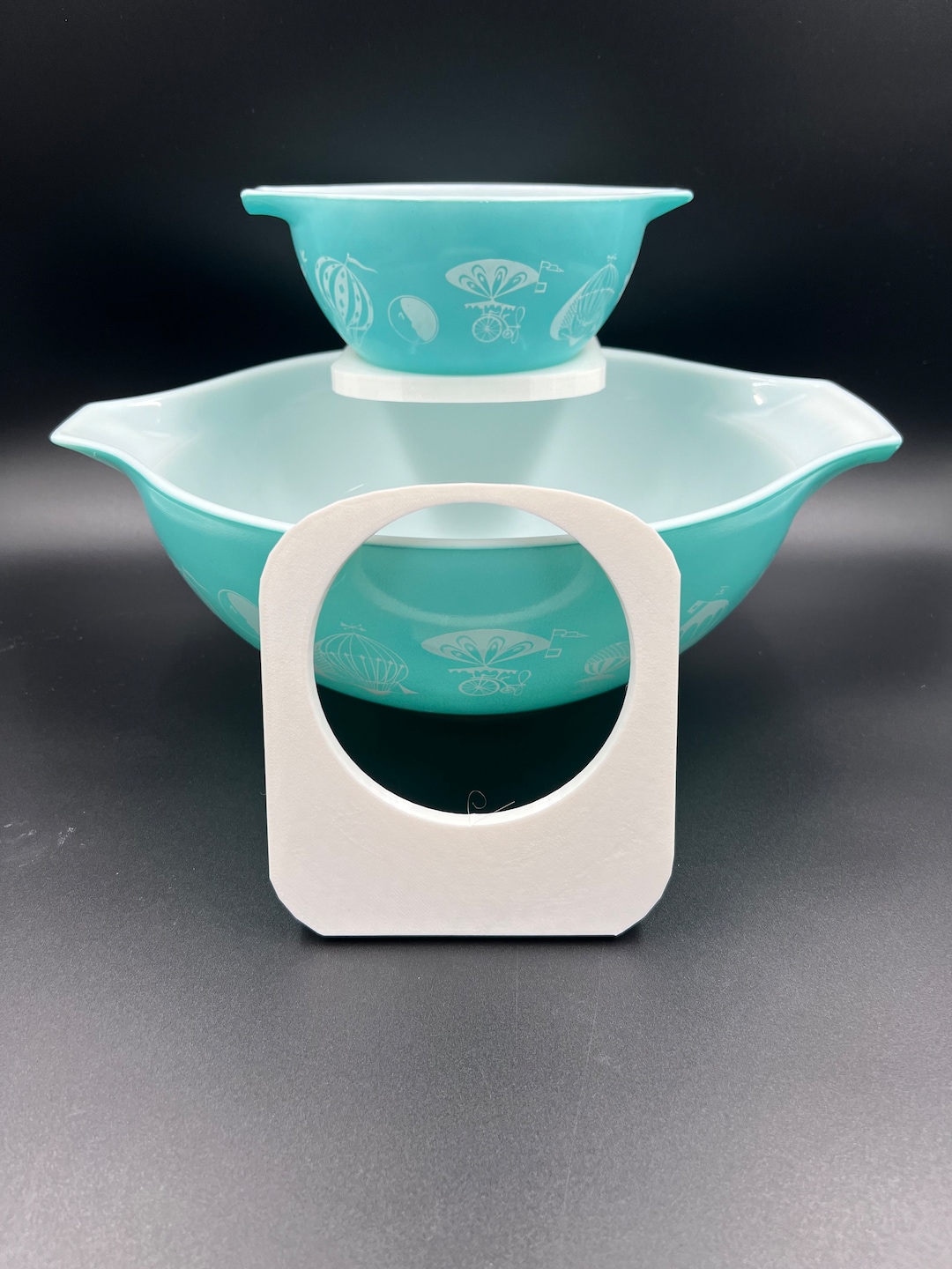 Chip and Dip Bracket for Pyrex Round Bowls Etsy