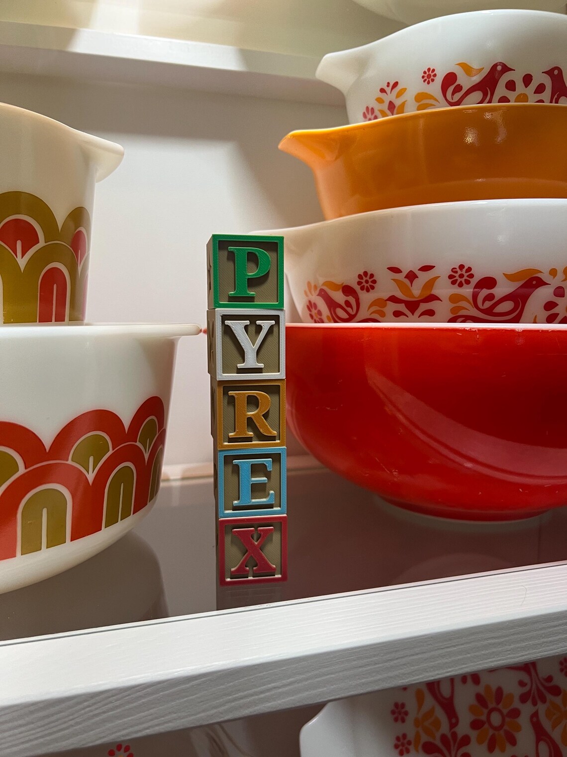 Pyrex Capital Letters 3D Printed Letter Blocks for Pyrex Decor - Etsy