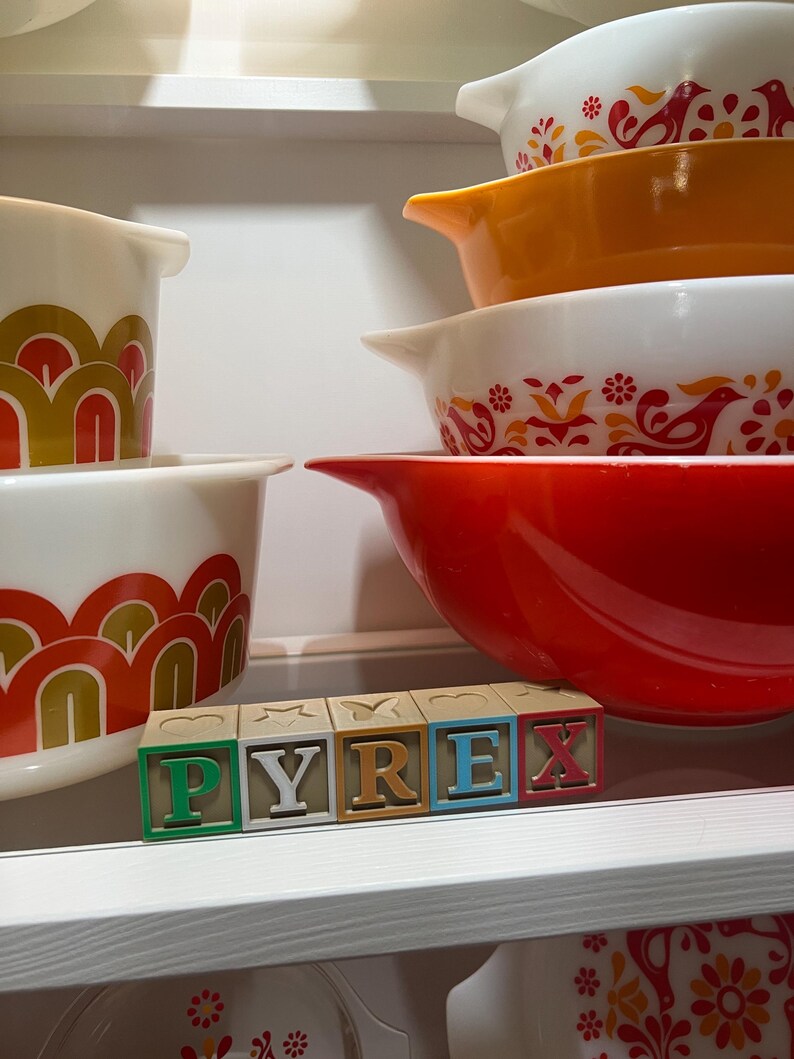 Pyrex Capital Letters 3D Printed Letter Blocks for Pyrex Decor - Etsy