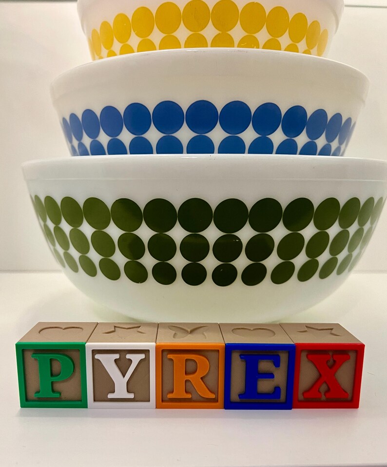 Pyrex Letters 3D Printed Letter Blocks for Pyrex Decor - Etsy