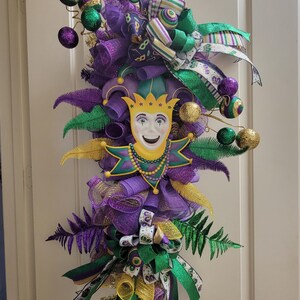 Mardi Gras Jester Wreath