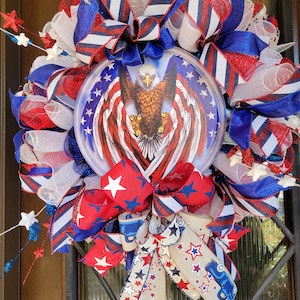 4th of July Patriotic Wreath