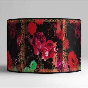 Lampshade, Lampshade retro, Lampshade vintage, Lampshade handmade, Lampshade table lamp, Lampshade paper, Lampshade vintage flowers