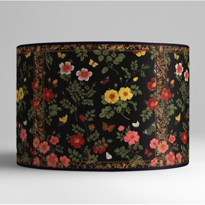 Lampshade, Lampshade retro, Lampshade vintage, Lampshade handmade, Lampshade table lamp, Lampshade paper, Lampshade vintage flowers