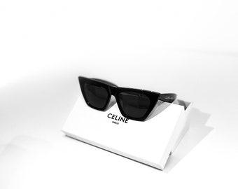 CELINE EDGE CL41468/S 807/IR Black Cat Eye Eyewear Sunglasses