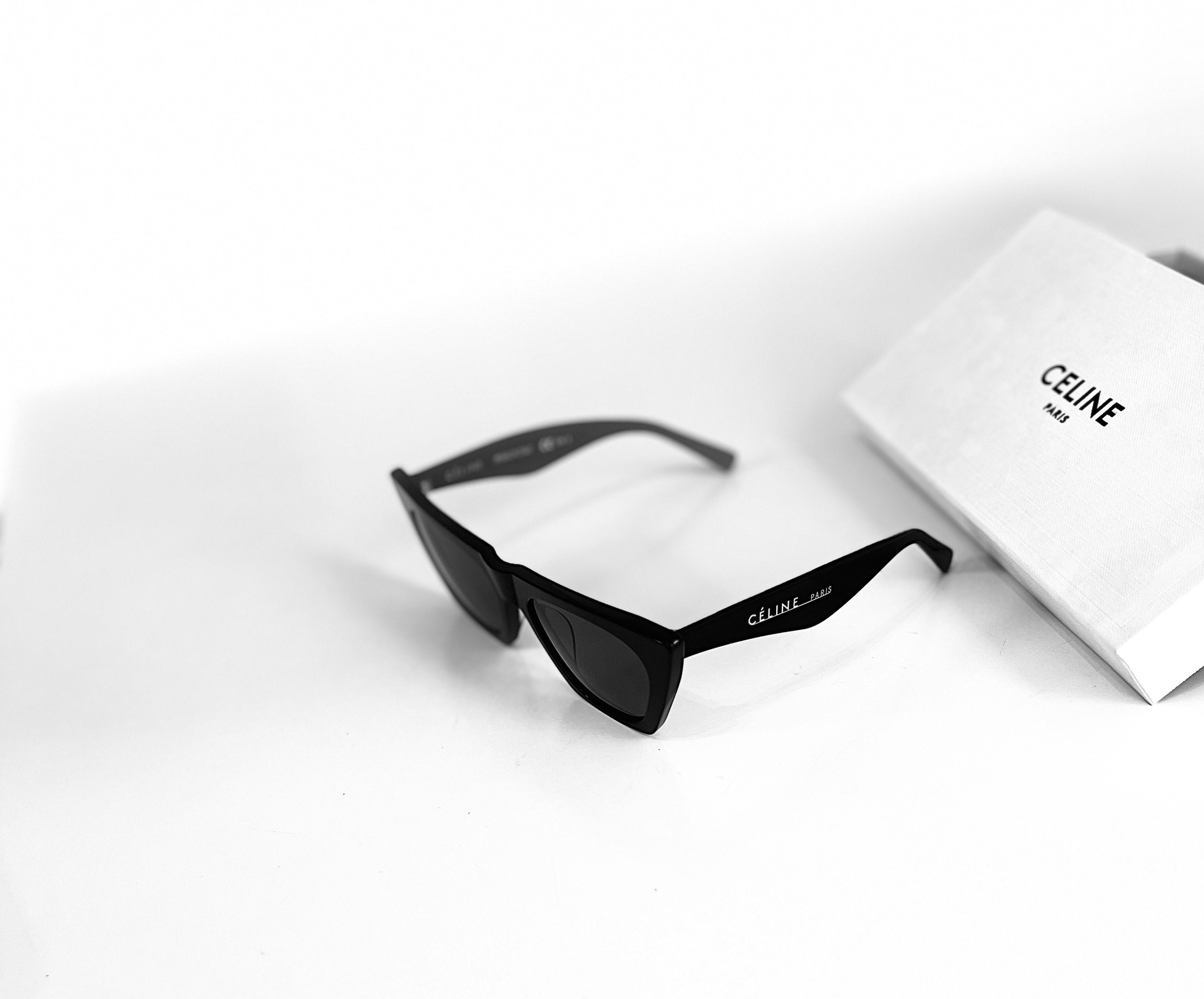 Celine CL41468 Black Edge Cat Eye Sunglasses – ModaBlvck