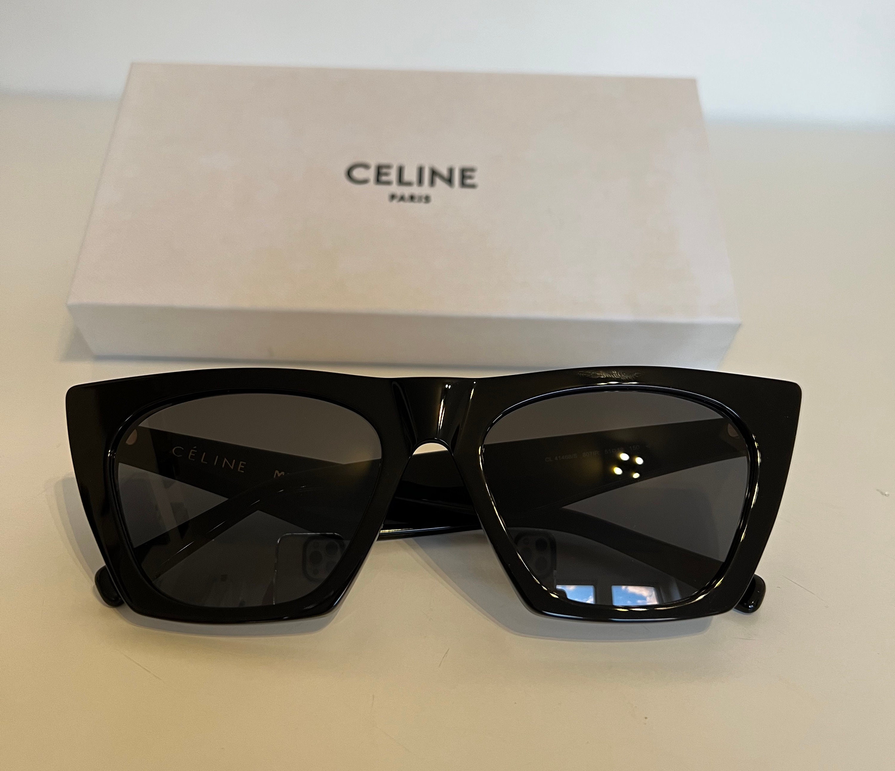 Celine CL41468 Black Edge Cat Eye Sunglasses – ModaBlvck